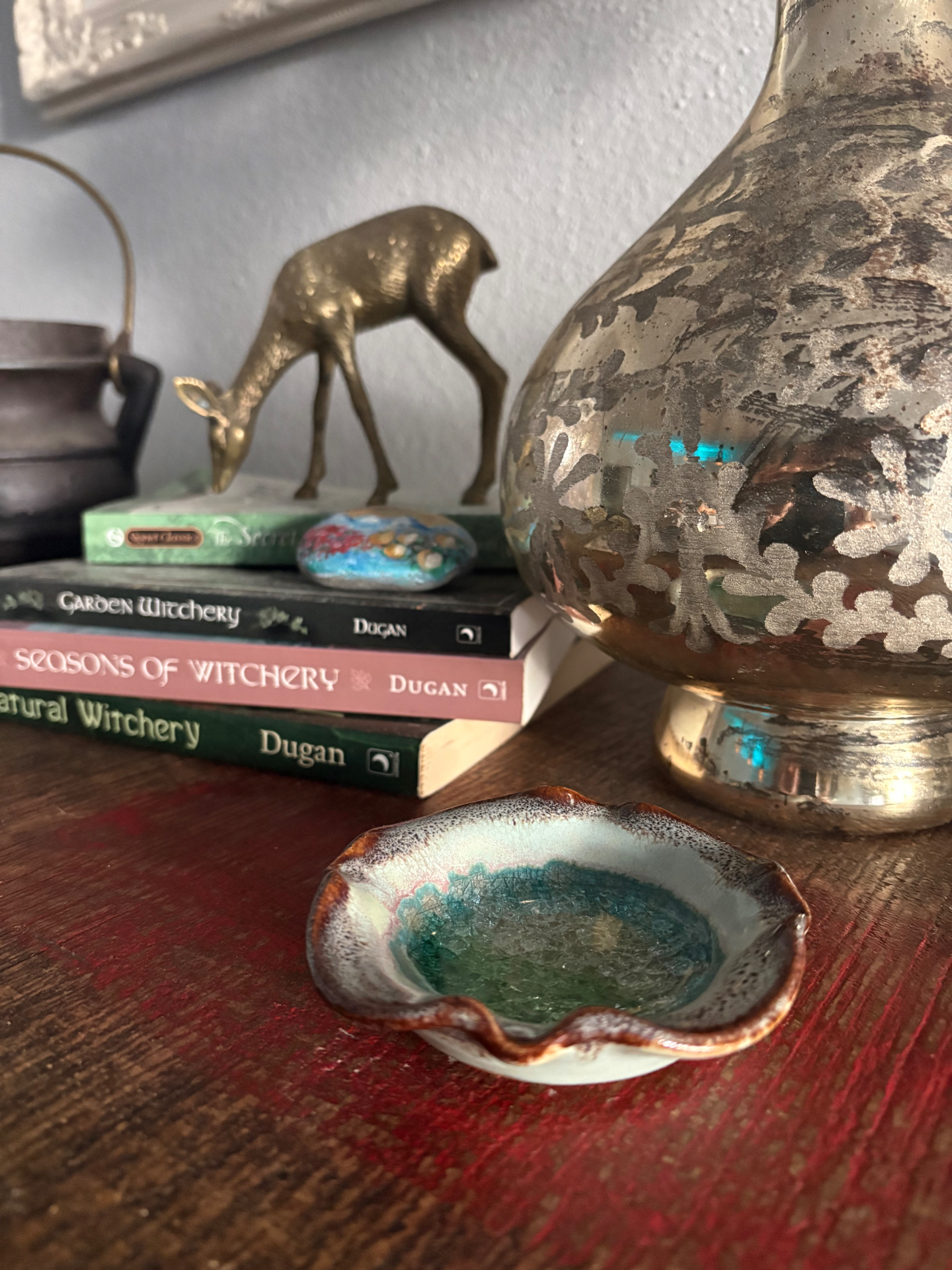 Mercury Glass Candle Lamp