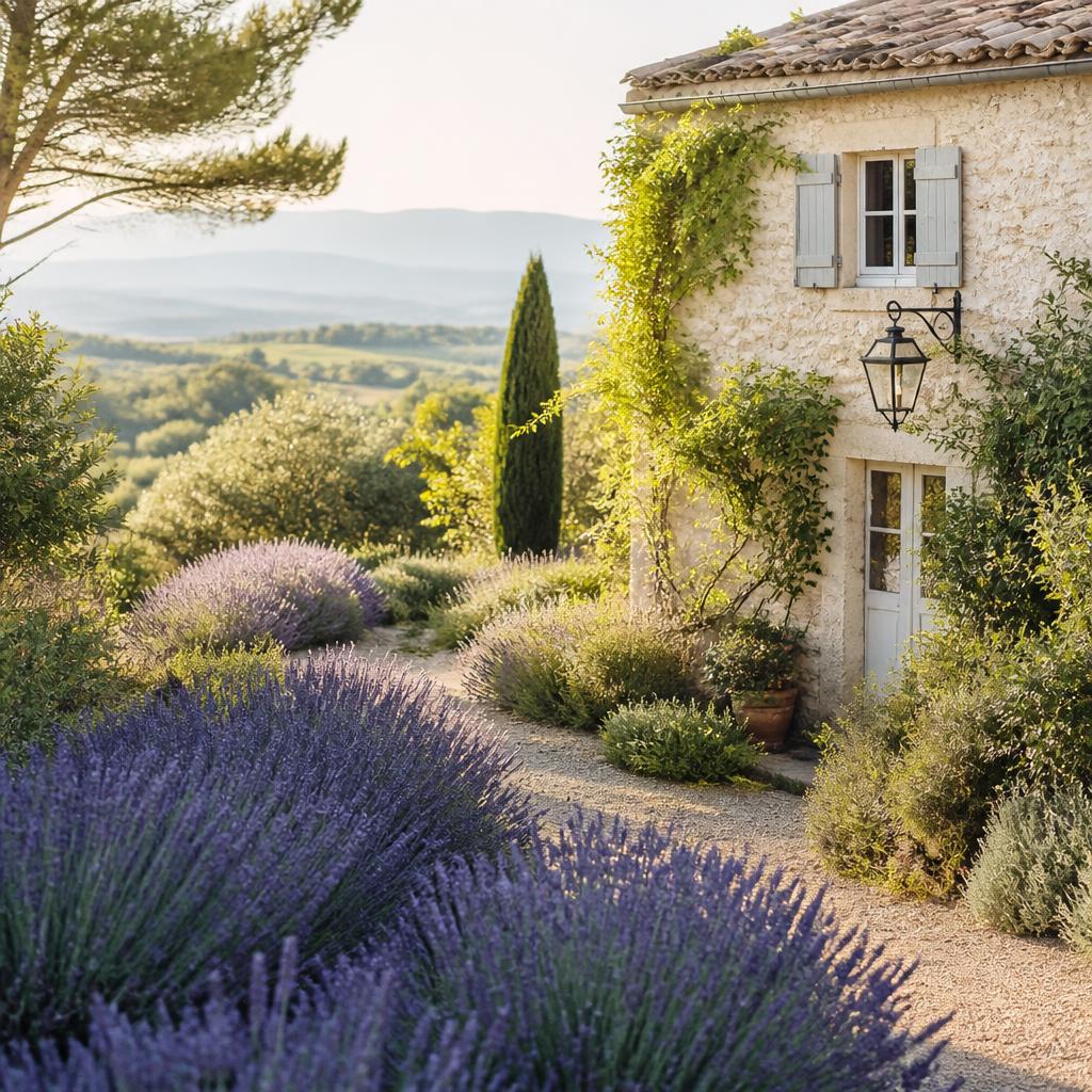 A stone cottage in the French countryside
